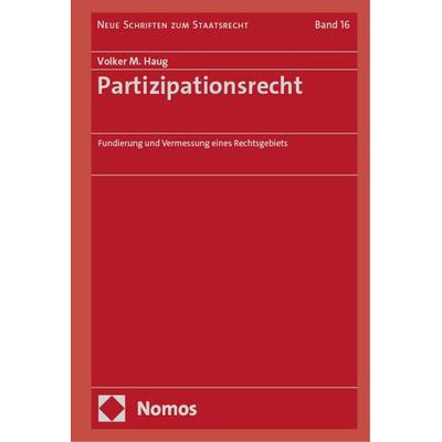 Partizipationsrecht, Gebundene Ausgabe von Volker M. Haug, Nomos, 978-3-7560-1320-3