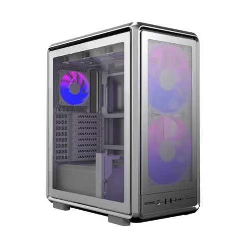 Cooler Master MasterFrame 500 Mesh ARGB (silber, Tempered Glass)