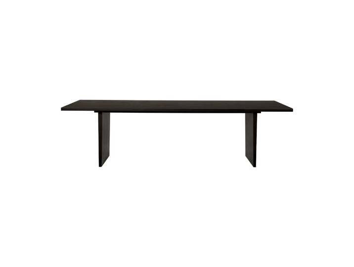 GUBI Private Esstisch 100 x 260 cm Braun-Eiche schwarz gebeizt