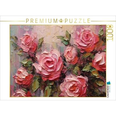 CALVENDO Puzzle Rosa Rosen | 1000 Teile Lege-Größe 64x48cm Foto-Puzzle für glückliche Stunden