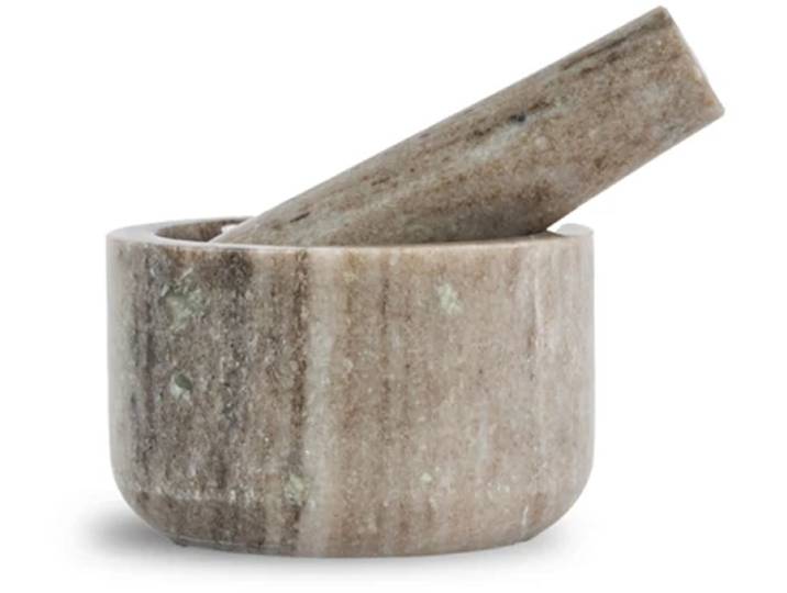 Sagaform Sten vijzel met stamper D11cm H6.5cm beige