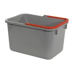 Numatic Eimer 17 Liter grau mit farbcodiertem Henkel (rot)