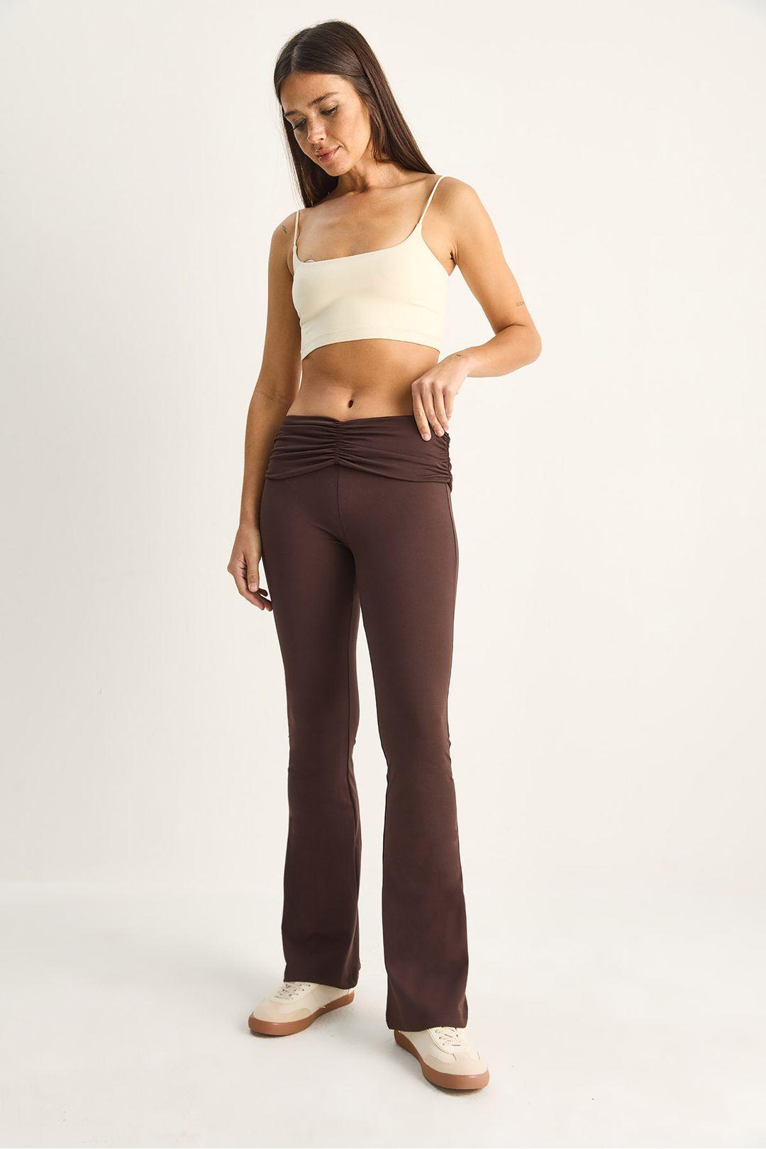Hoch geschnittene Bootcut-Leggings