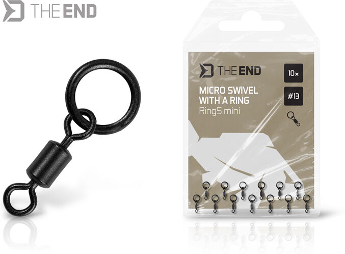 Émerillon micro avec anneau Delphin TheEND RingS mini / 10pcs #13 #13