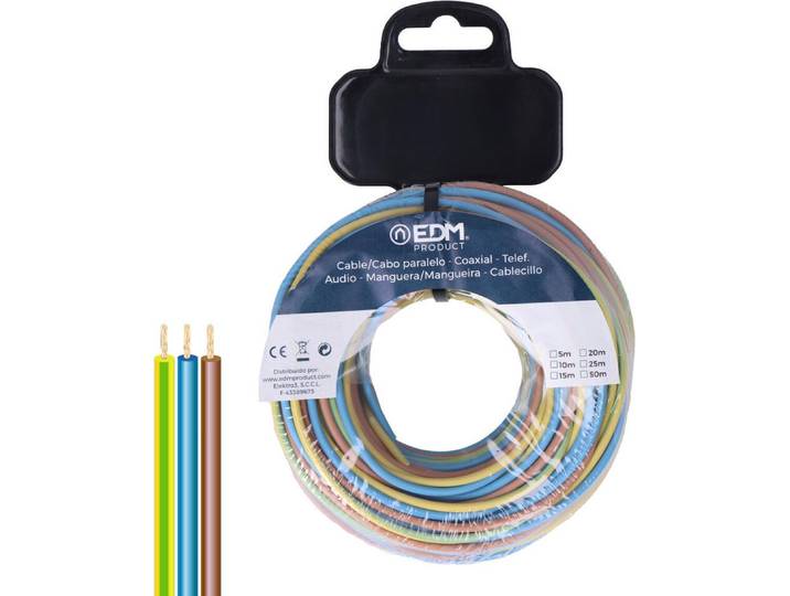 Câble H07z1-k 3g 2\,5mm2 25m Câble Sans Halogène\, Faible Fumée - Edm