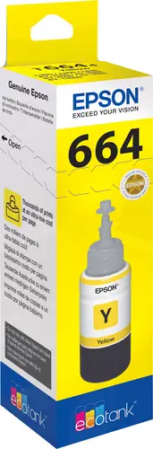 Epson C13T66444010 664 EcoTank Nachfülltinte Original Epson Gelb 70 ml