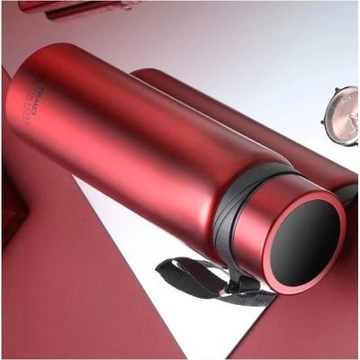 Uplifted Finds Double Stainless Steel Vacuum Flask With Filter Large Capacity Portable Sport Thermos Mug Coffee Tea Tumbler red 1000ml