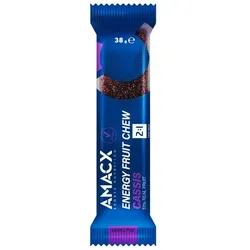 AMACX Energieriegel Fruit Chew Cassis | 38g Riegel
