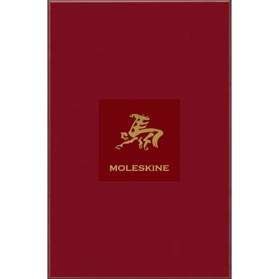 Moleskine Das Jahr des Pferdes Vegea Notizbuch L/A5, liniert, weicher Einband, Rot, mit Box, Notizbuch von , Moleskine