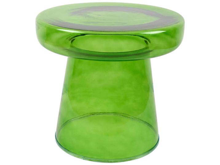 Ambia Home Beistelltisch, Grün, Glas, Uni, rund, konisch, 38 cm, Wohnzimmer, Wohnzimmertische, Beistelltische, Beistelltische rund