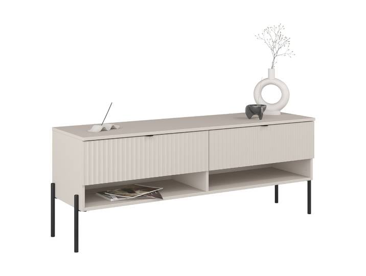 TV-Schrank Ore mit zwei Schubladen, 140 cm, Kaschmirfarben mit