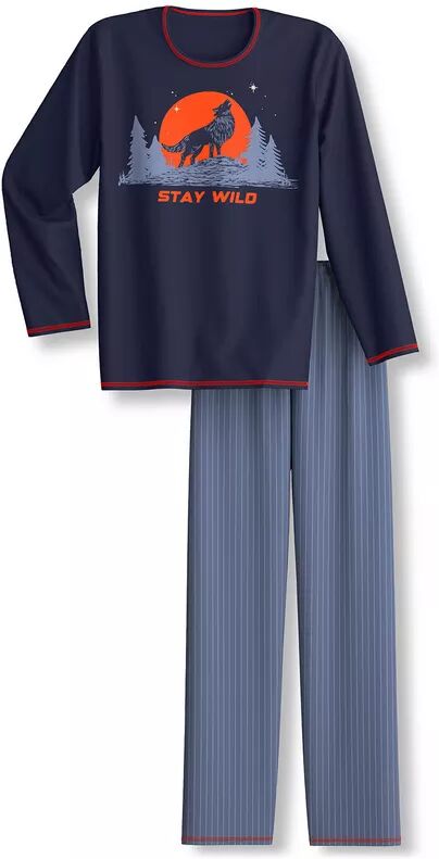 Calida - Pyjama, Kids Outdoor, 128, Dunkelblau