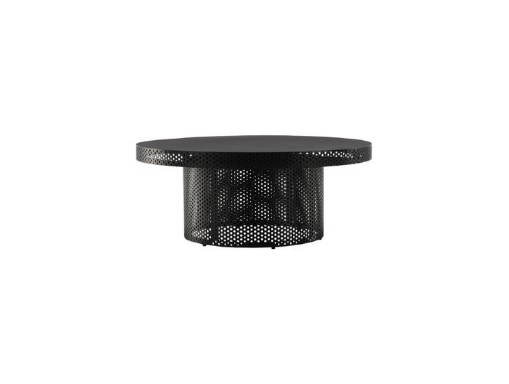 Grosser Design Couchtisch „West End X“ Ø 100 cm Schwarz VE DESIGN
