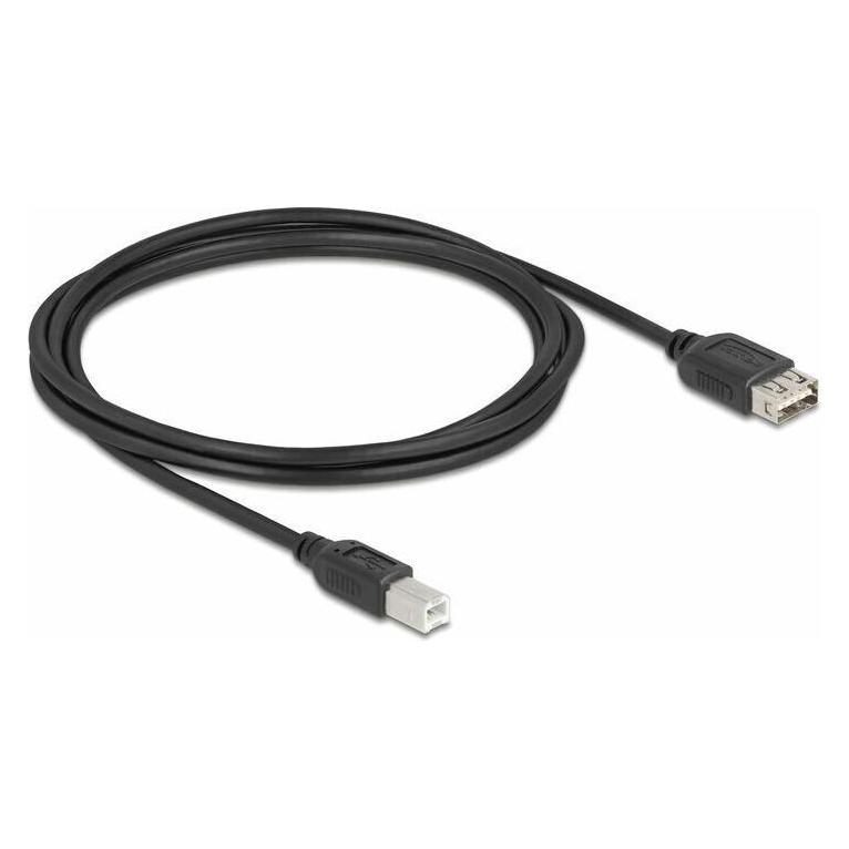 Delock USB 2.0 Kabel USB Typ-B Stecker zu EASY USB Typ-A Buchse 2 m (2 m, USB 2.0) (81531)