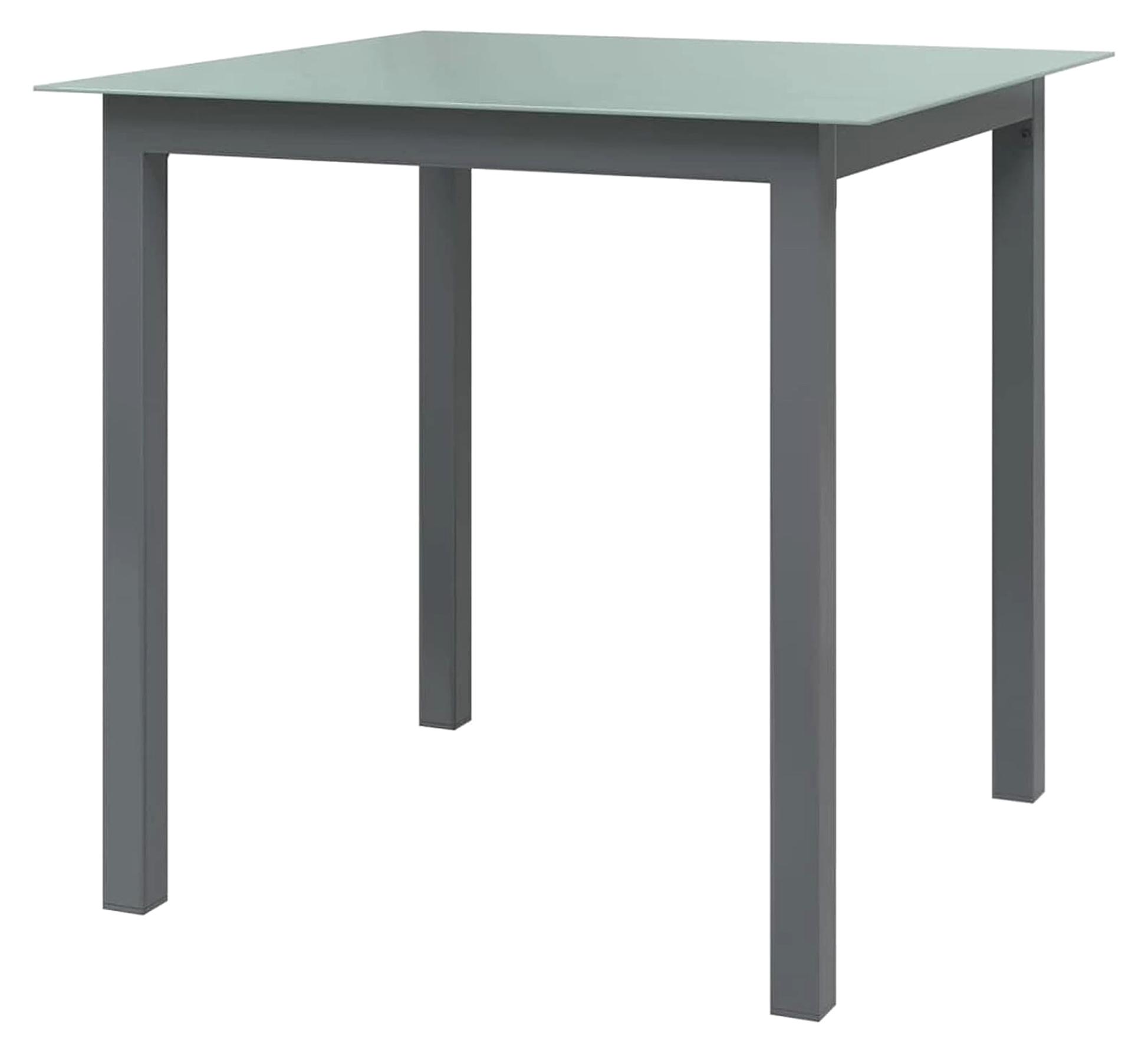 Gartentisch Hellgrau 80x80x74 cm