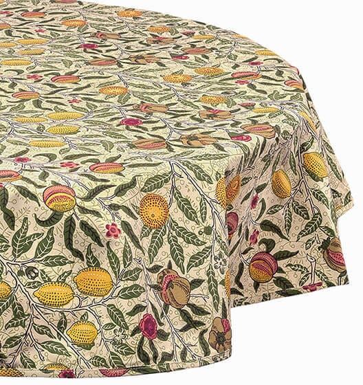 William Morris Fruit 132 x 132cm Cotton Tablecloth
