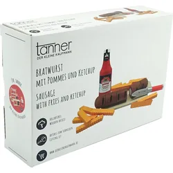 Tanner - Bratwurst mit Pommes und Ketchup