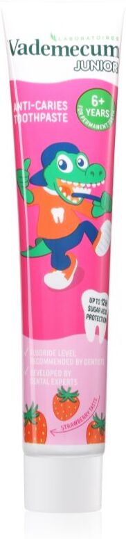 Vademecum Junior Fresh Strawberry dentifrice pour enfants dès 6 ans 75 ml