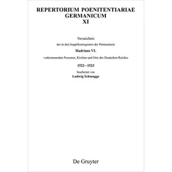 Verzeichnis der in den Supplikenregistern der Pönitentiarie Hadrians VI. vorkommenden Personen, Kirc, Sachbücher
