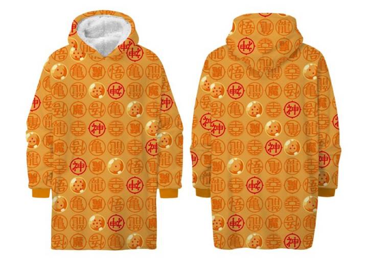 Dragon Ball Z hoodie deken Large (volwassen) - polyester