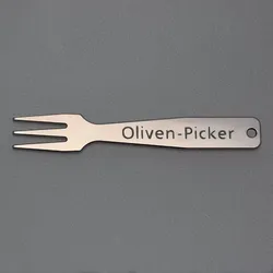 Gourmet-Gabel "Oliven-Picker" Sterling-Silber