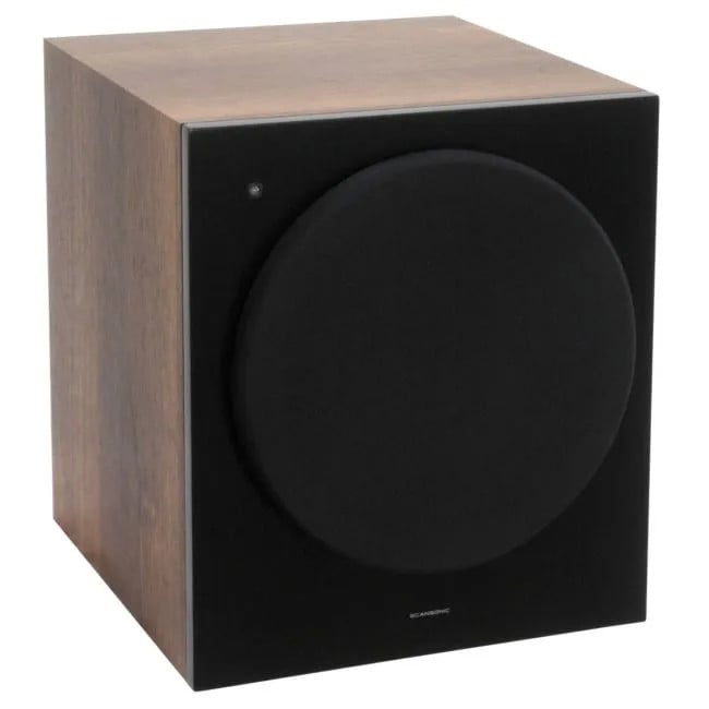 Scansonic L8 SUB Actieve Subwoofer 80 Watt RMS Walnoot