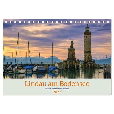 Lindau am Bodensee - Zwischen Himmel und See (Tischkalender 2027 DIN A5 quer), CALVENDO Monatskalender