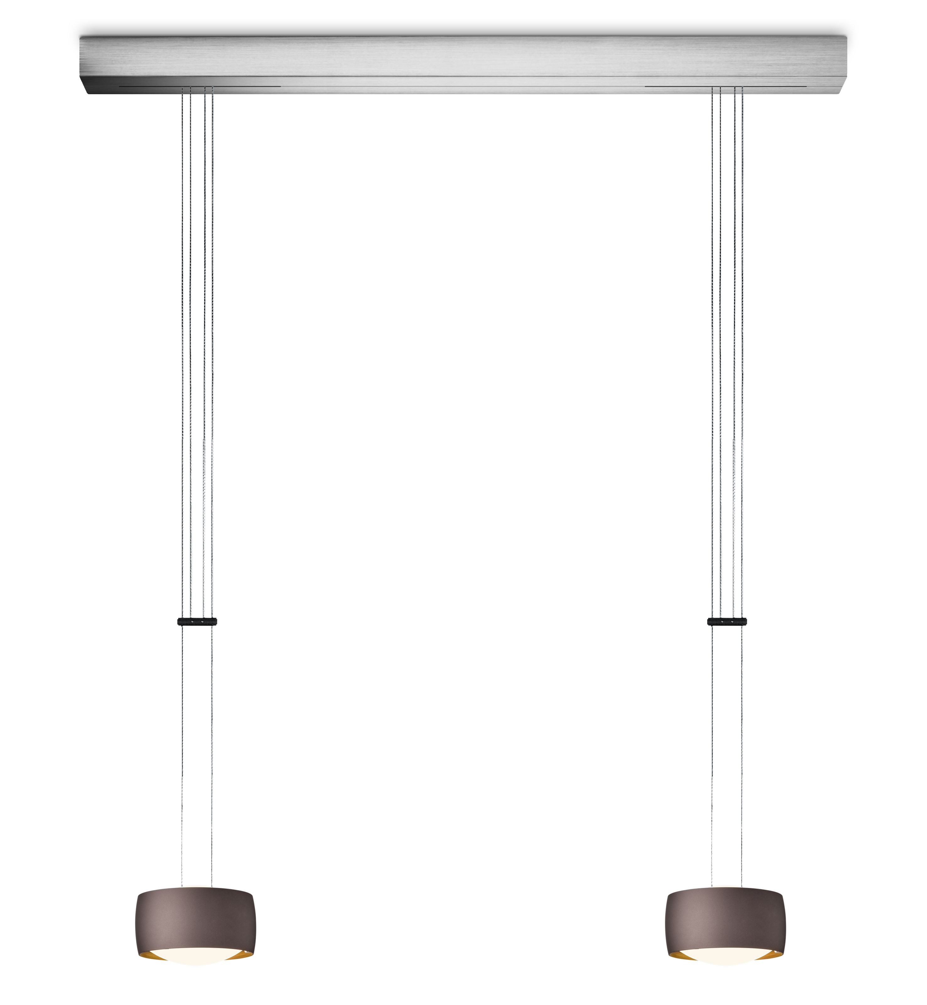 Oligo LED-2er-Pendelleuchte GRACE Brazilian brown G42-931-27-41 4035162337875