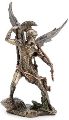 Veronese Design 9.65 in H Archangel Uriel Poly Resin