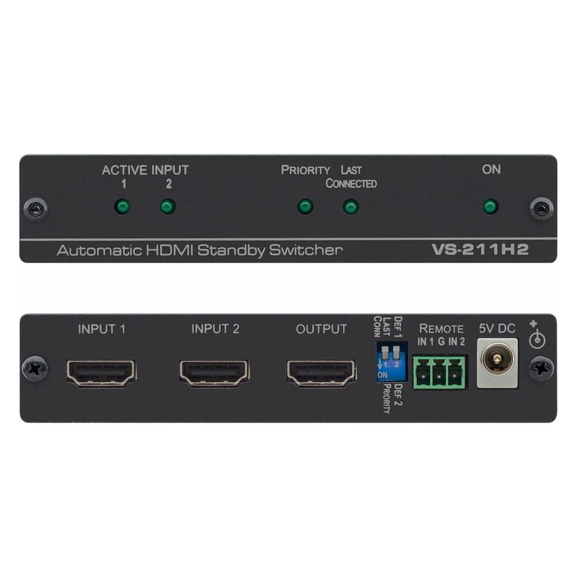 Kramer DigiTOOLS VS-211H2 2x1 Automatic 4K UHD HDMI Standby Switcher (20-80353090)