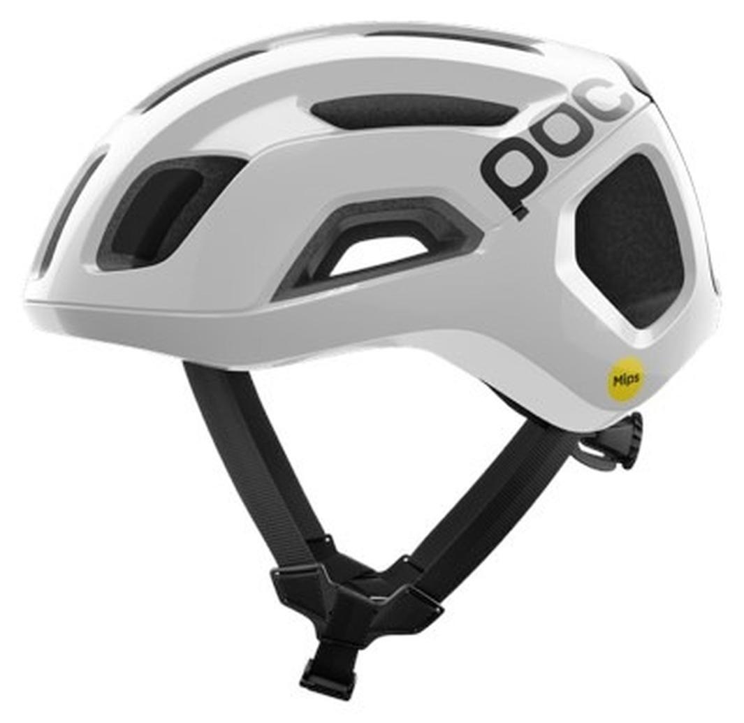 POC Ventral Air MIPS - Hochleistungs-Rennradhelm mit MIPS Air Node, Aerodynamischem Design, Präziser Belüftung, Eye Garage & Individueller 360° Passform für Road, Gravel & Bergfahrten - Hydrogen White