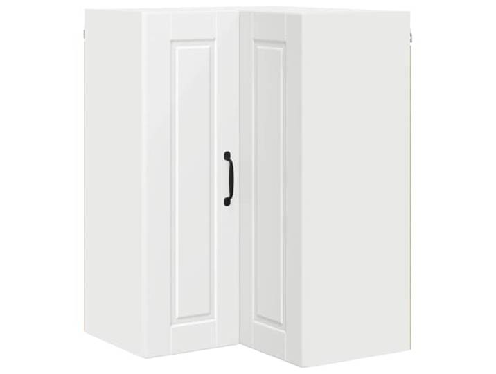 Leasha Eckschrank für Küche, Wandschrank, Küchenoberteil, Portweiss, 57 x 57 x 80 cm