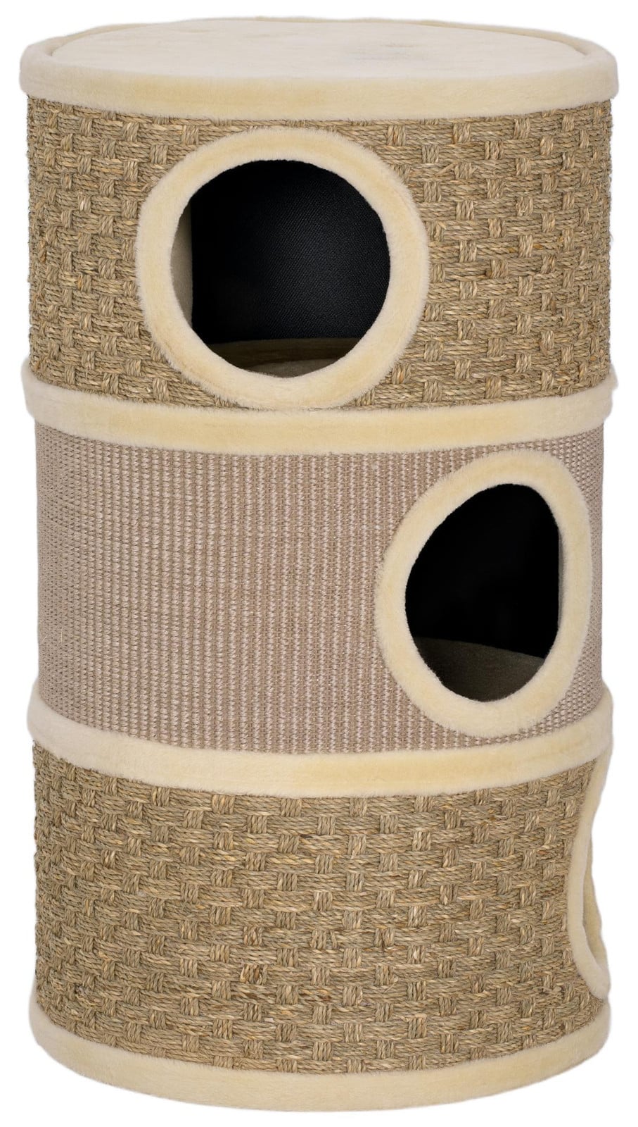 PawHut Krabomb voor katten van sisal en pluche, Hoogte: 79 cm