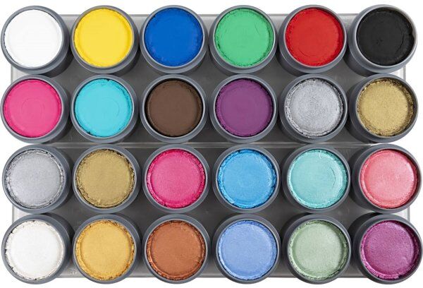 Grimas Ansigtsmaling   24x15 Ml   24 Farver