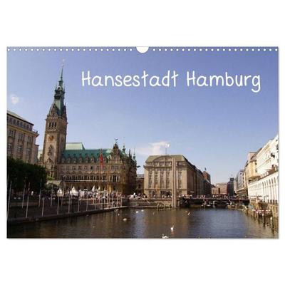 Hansestadt Hamburg (Wandkalender 2027 DIN A3 quer), CALVENDO Monatskalender