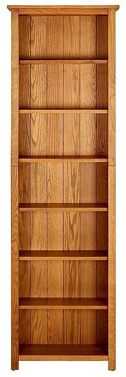 vidaxl Estantería de 7 niveles madera maciza de roble 60x22x200 cm