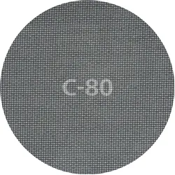 wolfcraft, Schleifmittel, 5 Haft-Schleifgitter SiC K80 ø225mm (80)