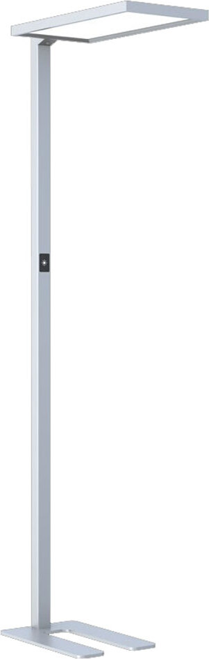 LED Stehleuchte Luka Silber Up & Down 2 x 40W 8400lm Neutralweiß 4000K UGR<18 dimmbar + Bewegungssensor + Tageslichtsensor