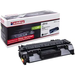 edding Toner EDD-2012 schwarz kompatibel zu HP 05A, Canon 719 (CE505A, 3479B002AA)