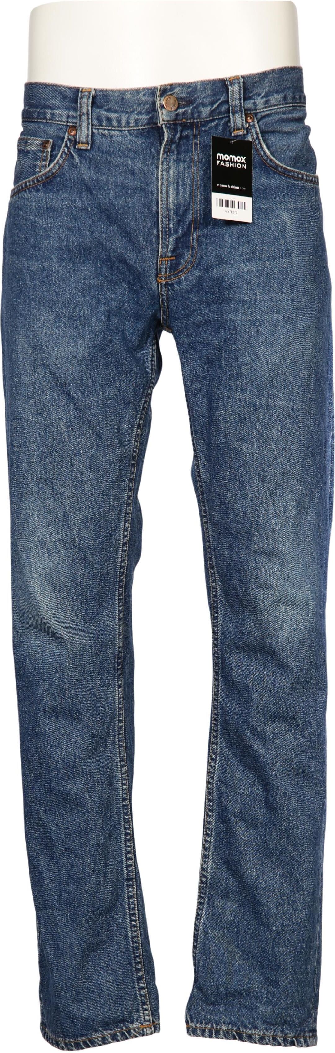 Nudie Jeans Herren Jeans, Blau, Gr. W32, Baumwolle - Second Hand