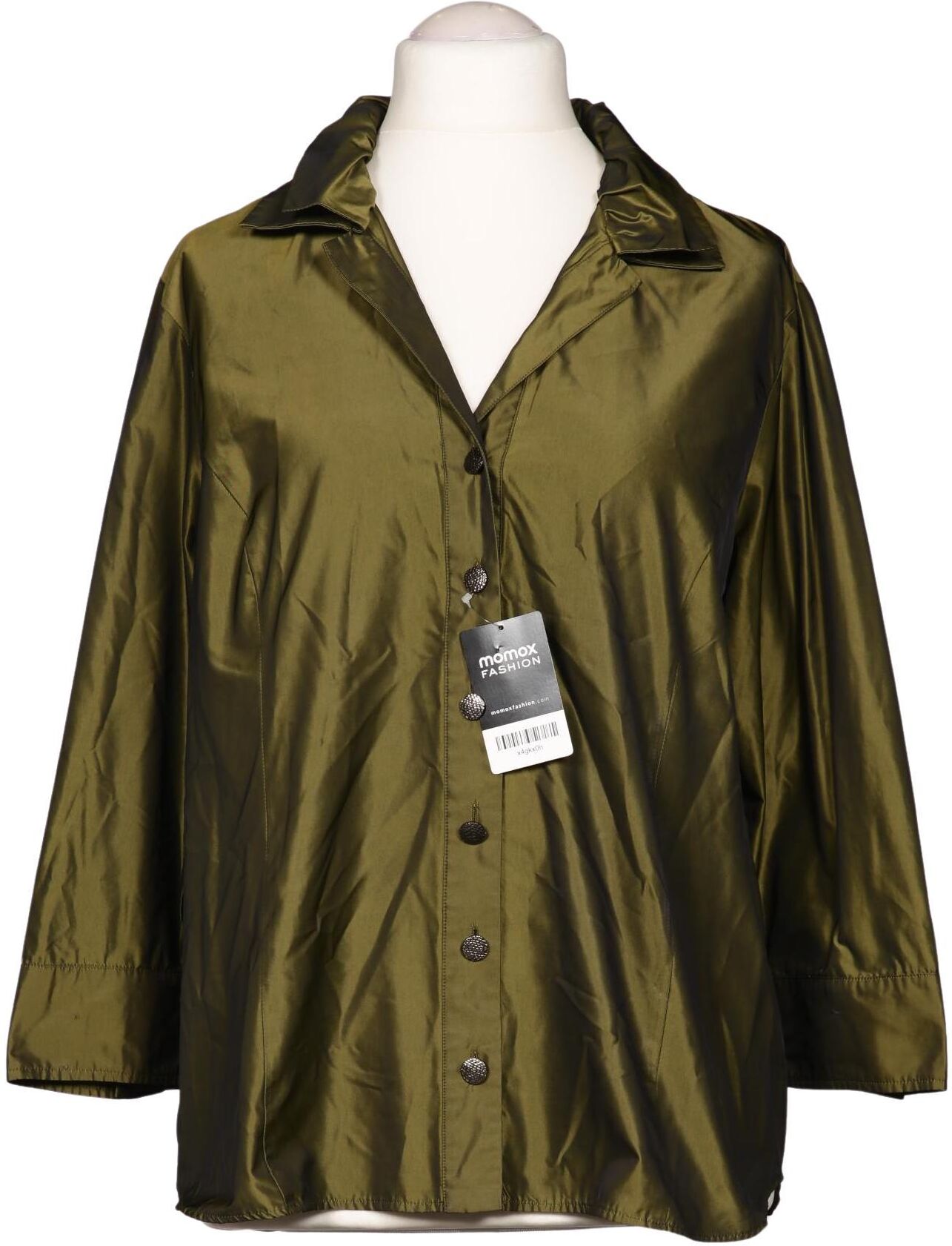 Marina Rinaldi Damen Bluse, Grün, Gr. M, Synthetik - Second Hand
