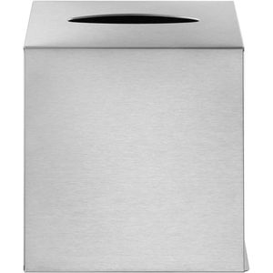 Blomus Taschentuchbox Nexio 66427, aus Edelstahl, 13,5 x 14 x 13,5 cm, silber matt