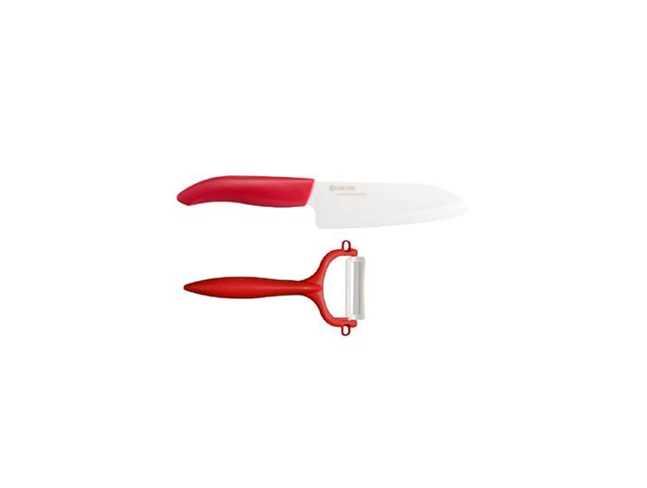 Premium Profi Cut & Peel-Set „GEN“ Keramik Rot Kyocera