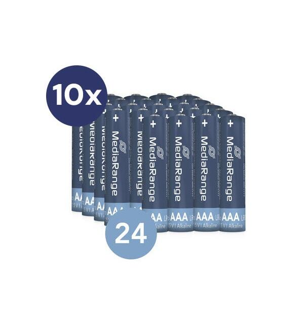 MediaRange Premium Alkaline Batterien Micro AAA MRBAT103set