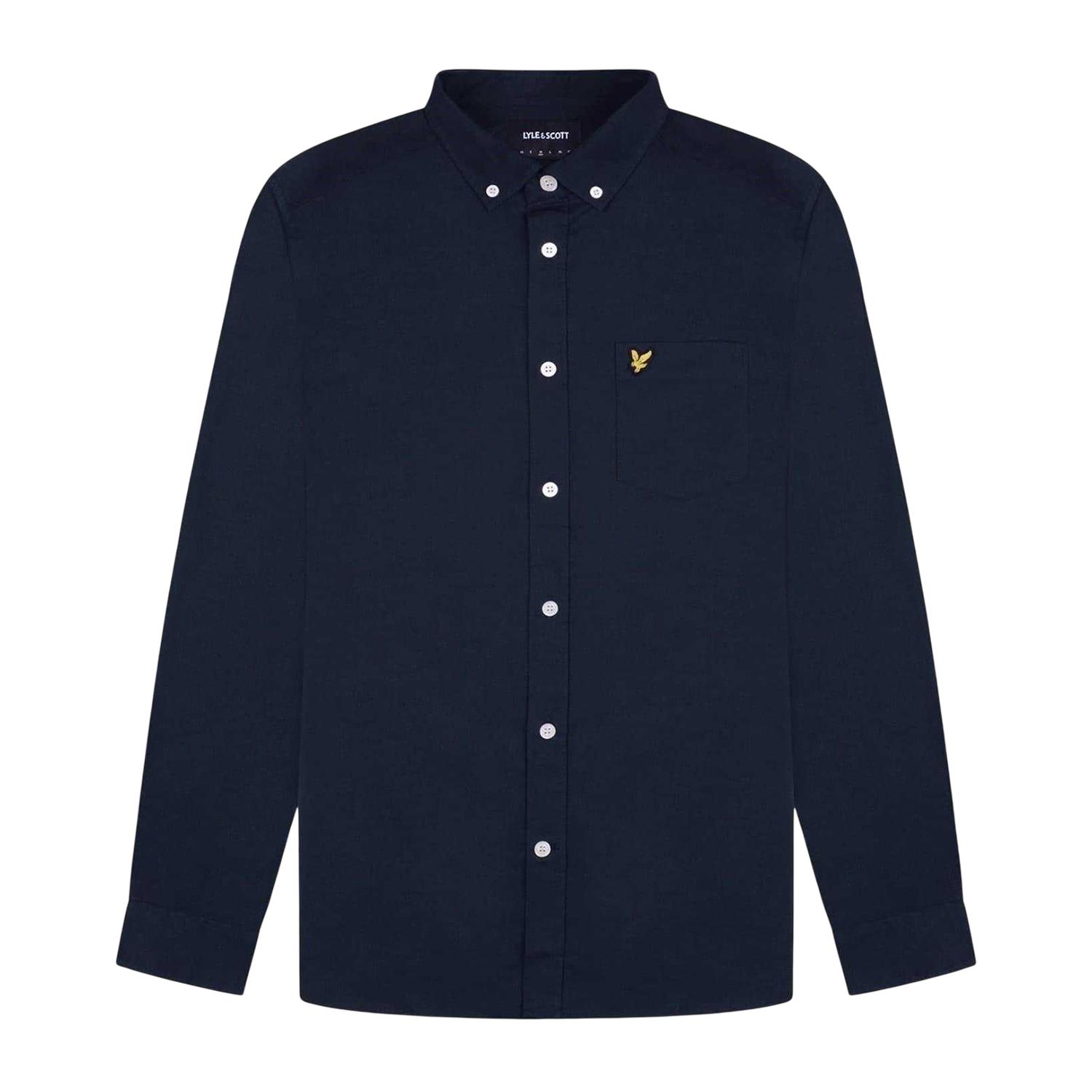 Lyle & Scott - Hemd für Herren, Oxford-Stil (Marine)