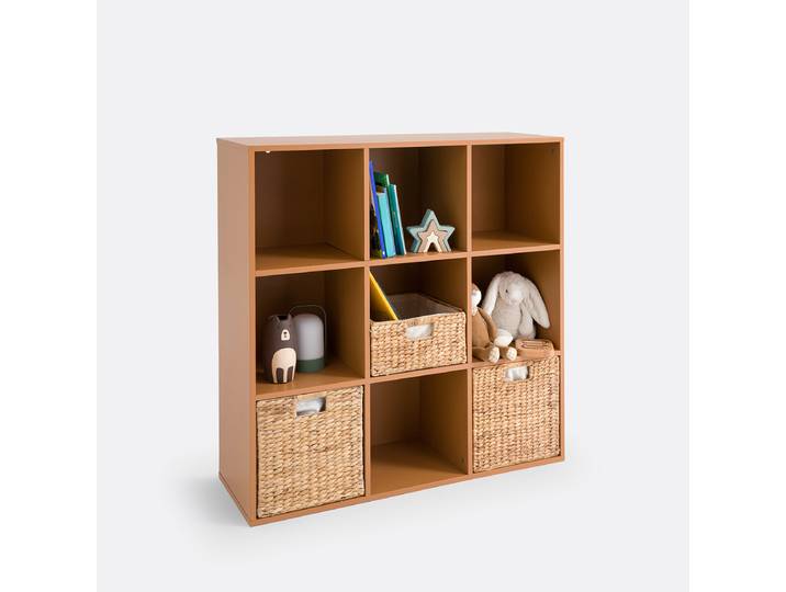LA REDOUTE Meuble de rangement 9 cases, Diny Marron Caramel