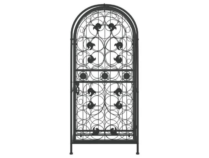 Casier à bouteilles - - Porte-bouteilles - Fer - Noir - 45x36x100 cm @23614