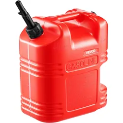 VEVOR Kraftstoffkanister, 19 L, Benzinkanister mit Ausguss & klarer Skala, max. Durchflussrate15 L/min, Flüssigkeitsbehälter für die meisten Autos, Motorräder, ATVs und UTVs, rot, 1 Stk.