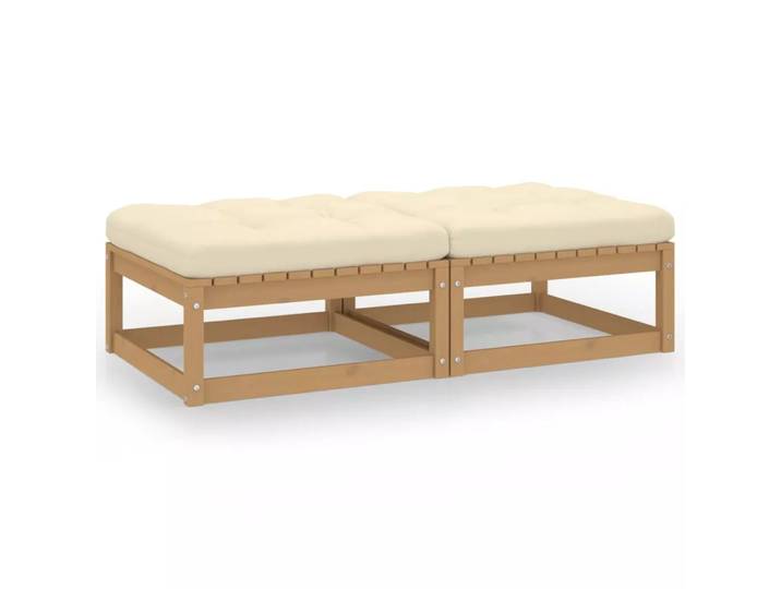 VidaXL - Fußhocker holz, One Size, Braun