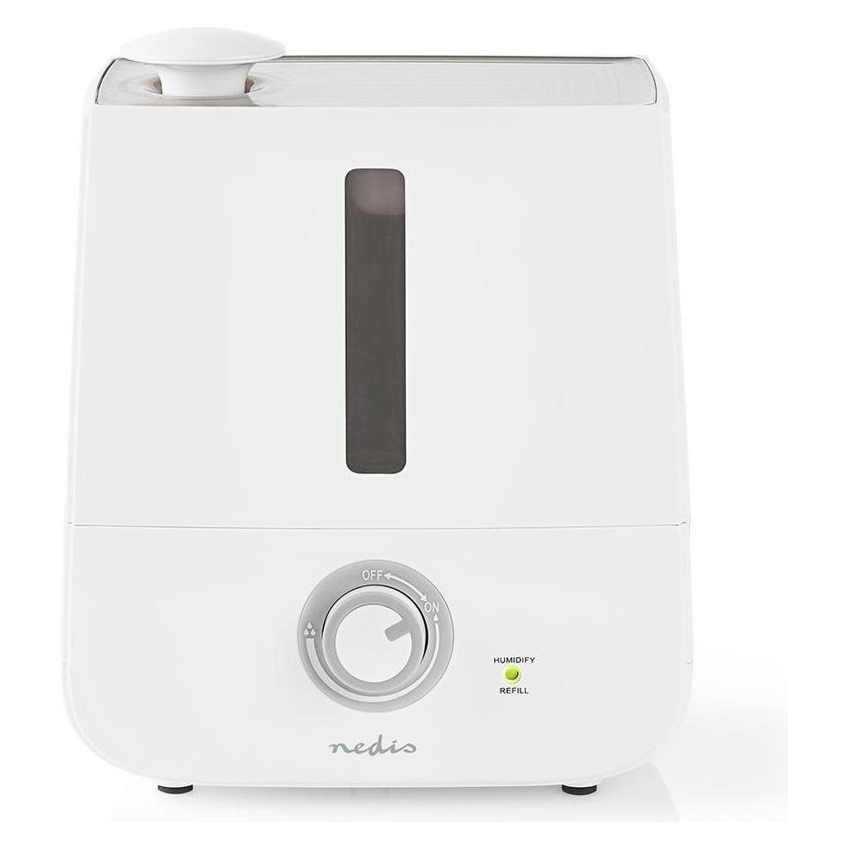 Nedis Luftbefeuchter 30 W Mit kühlem Nebel 2.8 l geeignet für Platz bis zu: 25 m² Grau/Weiss (25 m²) (HUMI110CWT)